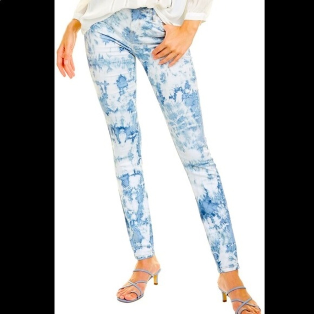 Good American tie dye skinny jeans - Picture 1 of 9